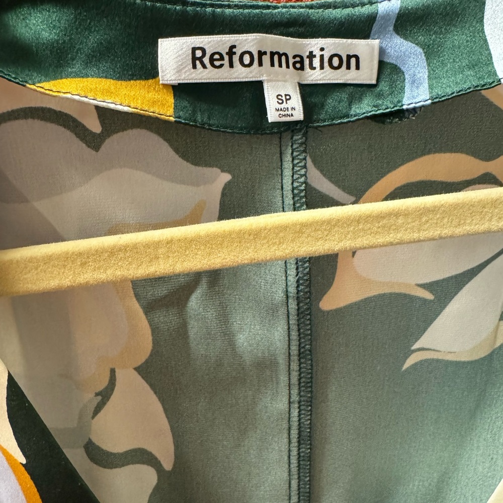 NWT Reformation Chrisley Silk Dress - Picture 6 of 7